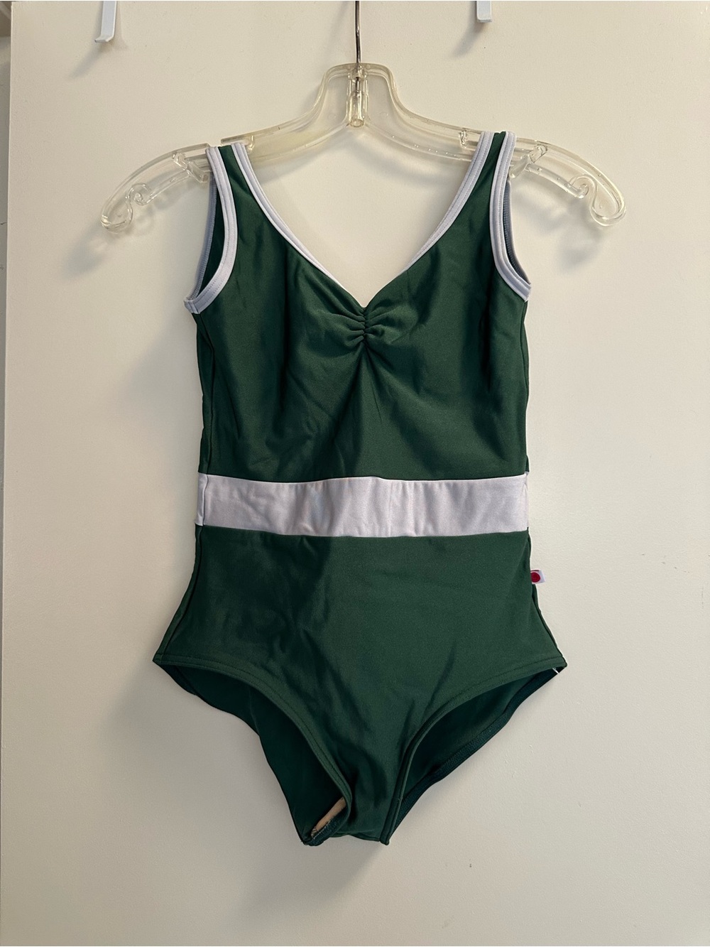 Yumiko Dark Green and Grey Leotard